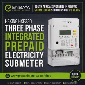 3 phase integrated prepaid electricity submeter
