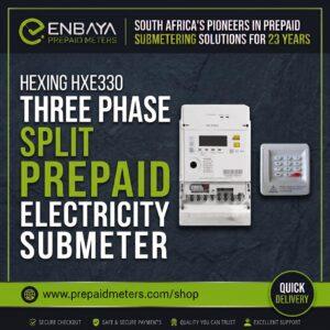 3 phase prepaid electricity submeter